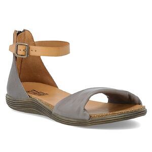 New Miz Mooz Womens Manta Leather Ankle Strap Sandals Gray Size EU 42 US 10.5-11
